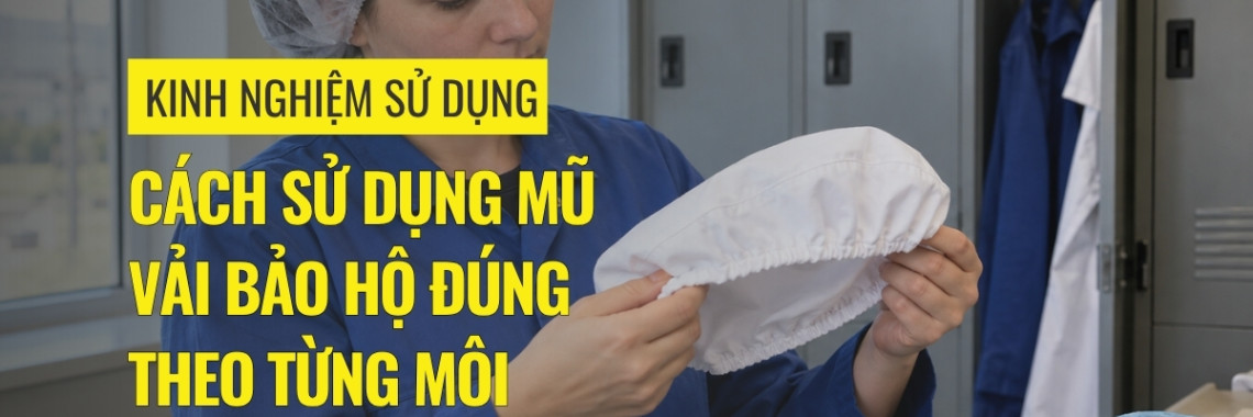 Cách sử dụng mũ vải bảo hộ đúng theo từng môi trường làm việc