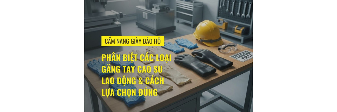 Phân biệt các loại găng tay cao su lao động & cách lựa chọn đúng
