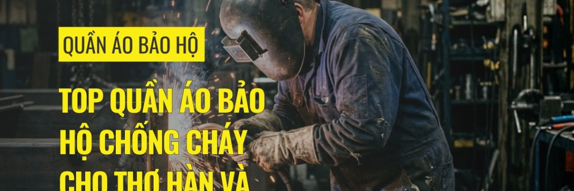 Top quần áo bảo hộ chống cháy cho thợ hàn và công nhân xưởng