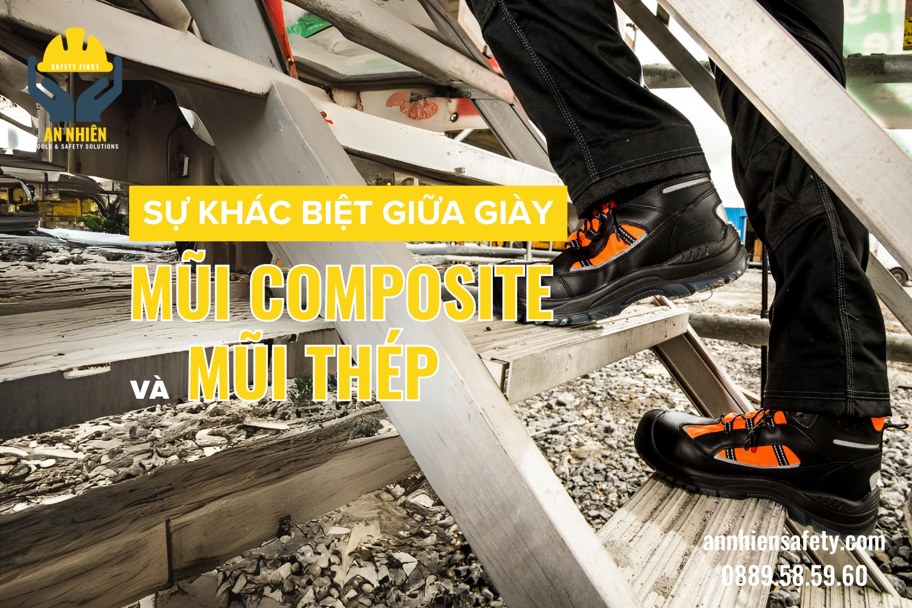 Sự khác biệt giữa giày mũi composite và mũi thép