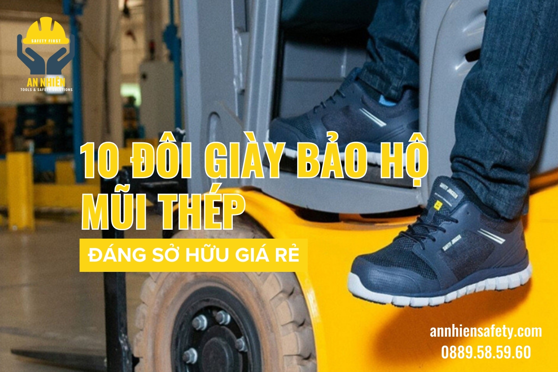 10 đôi giày bảo hộ mũi thép đáng sở hữu giá rẻ