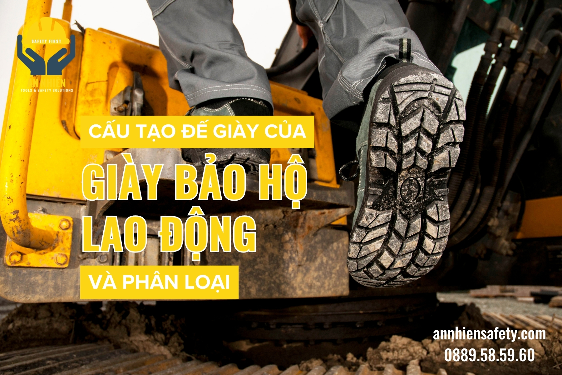 Cấu tạo đế giày của giày bảo hộ lao động và phân loại