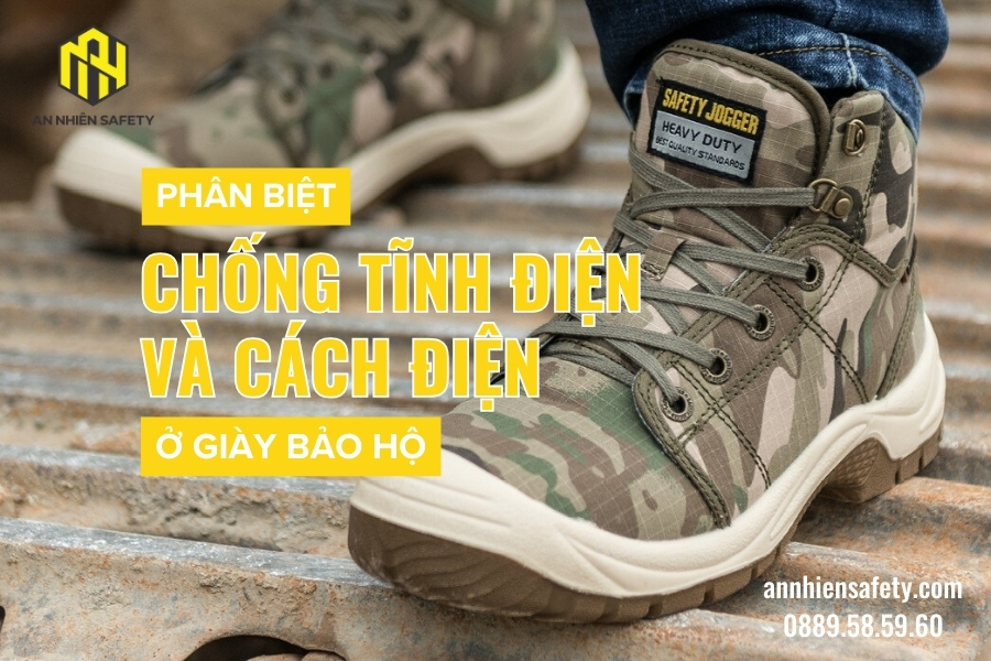 Phân biệt chống tĩnh điện và cách điện ở giày bảo hộ (1)